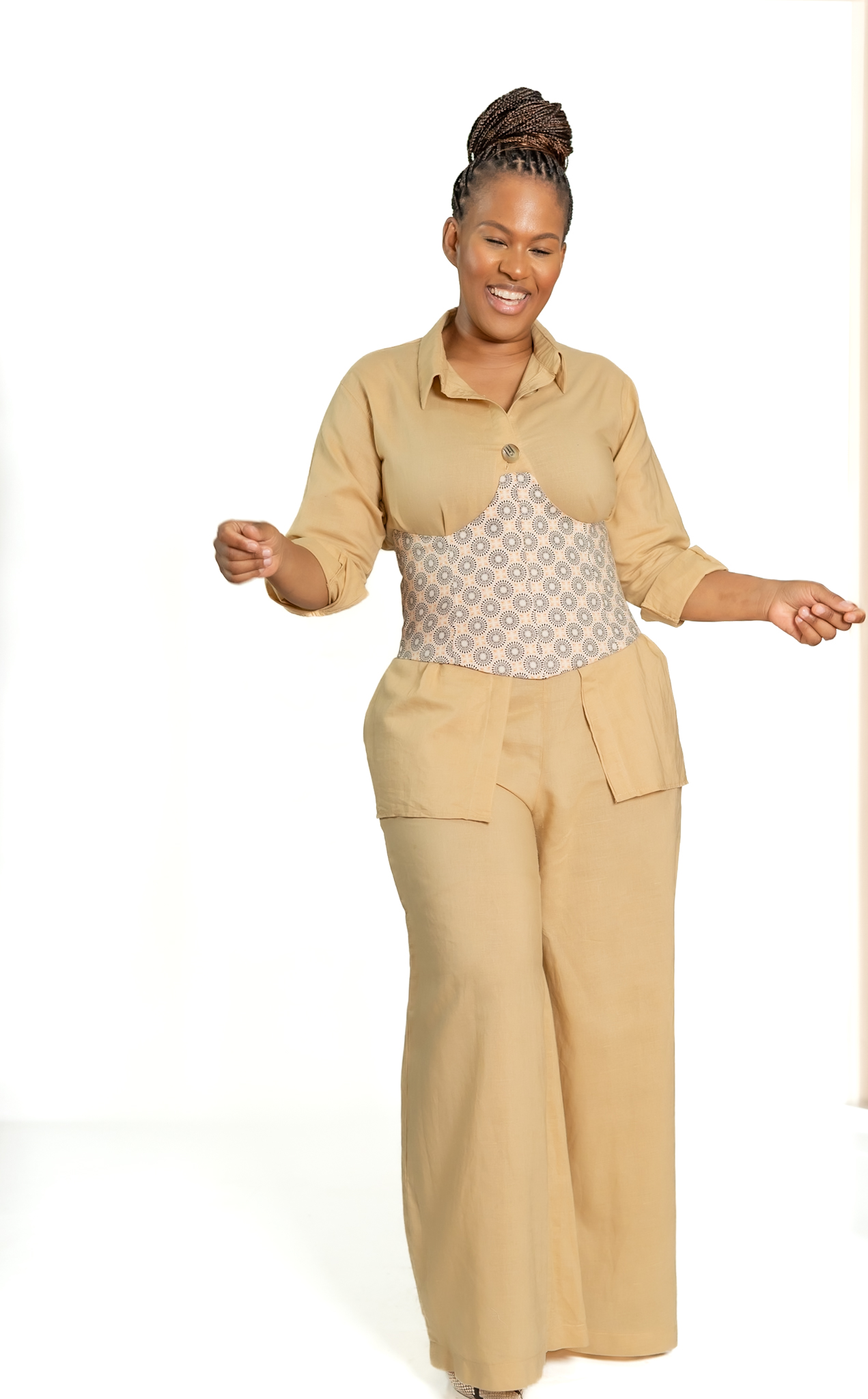 Linen Palazzo Pants - Alternate View